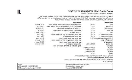 תווית טייסט אוף דה ווילד לגורים - אייל וביזון