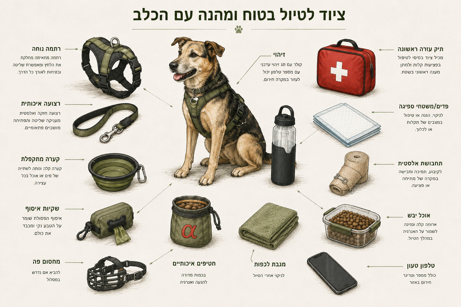 רשימת ציוד לטיול